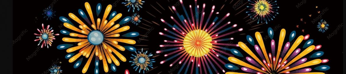 Bandeau feux artifices